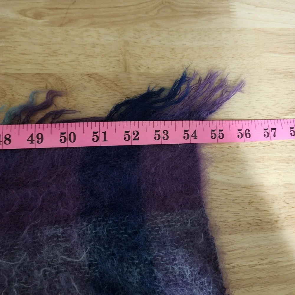 Onkaparinga Empress Mohair Wool Blanket Plaid Vintage Australia 54x66
